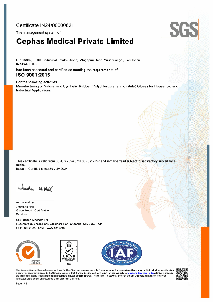 ISO 9001:2015 certificate