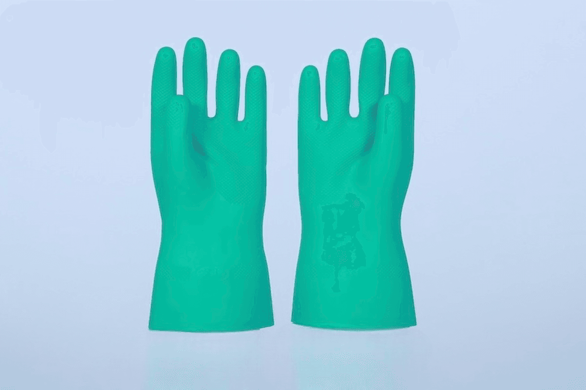 18 Inch Long Cuff Nitrile Chemical Resistant Gloves