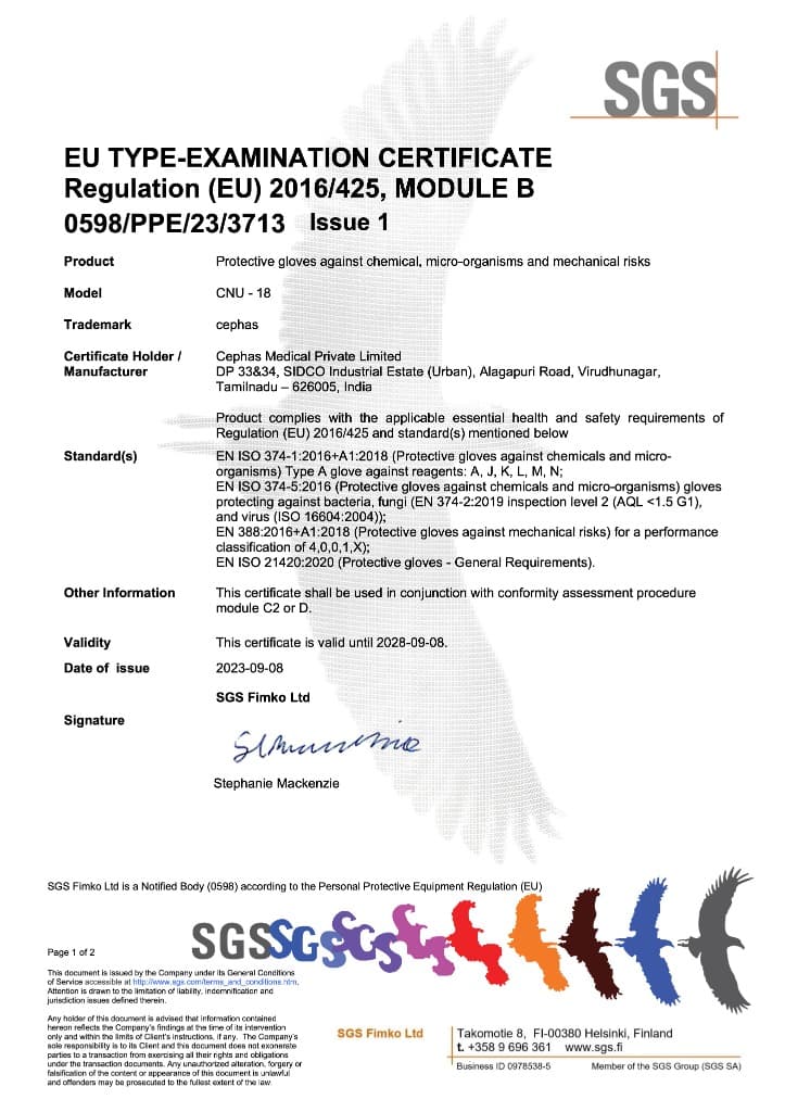 UKCA certificate