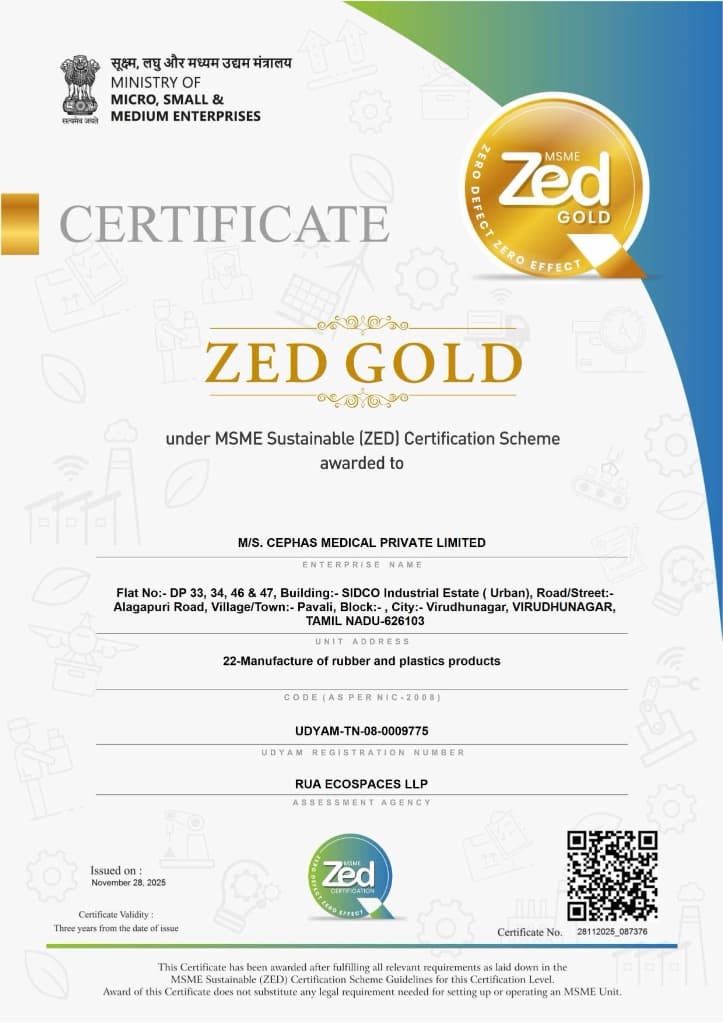 ZED Gold certificate
